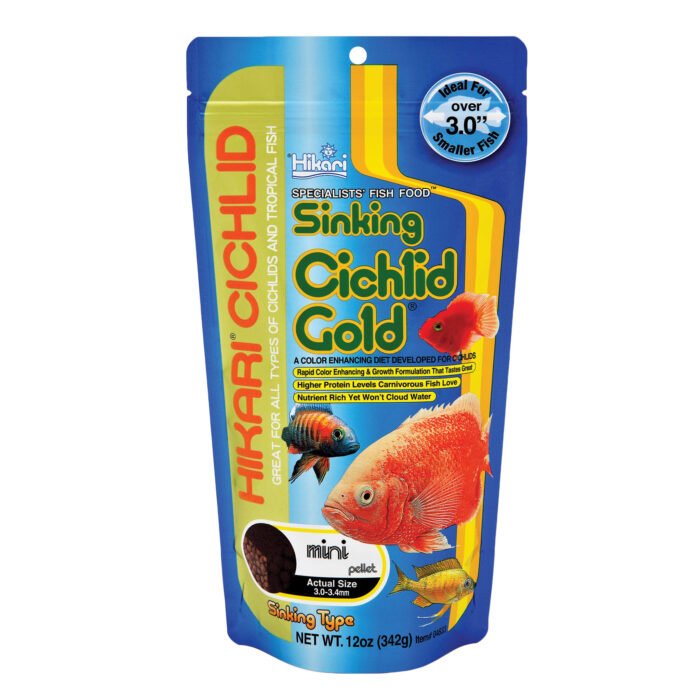 Hikari sinking chiclid gold mini 342gms Fish Food - Image 1